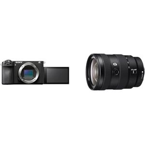 Sony 804408-657 Alpha 6700 APS-C spiegelloze camera (AI aangedreven autofocus) & Sony SEL-1655G groothoekzoomlens (16-55 mm, F2.8, APS-C) zwart