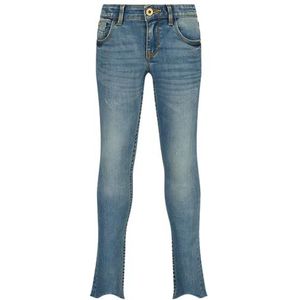 Vingino Girls Jeans Amia Cropped in Color Mid Blue Wash Size 13, blauw, 13 Jaren