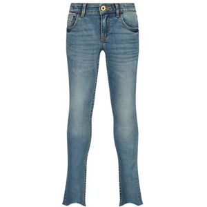 Vingino Girls Jeans Amia Cropped in Color Mid Blue Wash Size 14, blauw, 14 Jaar