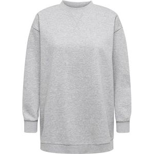 Jdy mesa Life L/S Oversize Sweat JRS Dia, lichtgrijs gem., XS