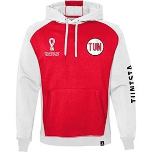 FIFA Sweatshirt met capuchon voor heren, rood/wit, M