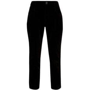s.Oliver Cord-broek voor dames, relaxed fit, zwart, 34, zwart, 34W / 32L