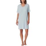 Schiesser Dames korte mouwen katoen Modal Sleepshirt Bigshirt-Nightwear nachthemd, Bluebird_181239, 46, Bluebird_181239, 46