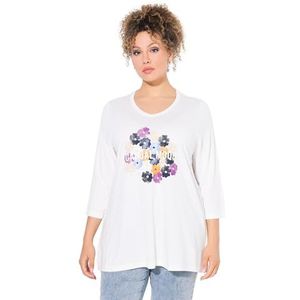 Ulla Popken Shirt  navy / geel / zwart / offwhite