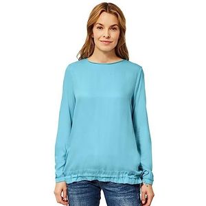 Cecil Dames B343585 blouse shirt, aquatic blue, S, aquatic blue, S