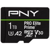 PNY - PRO Elite - microSDXC Flashgeheugenkaart - 1TB - tot 200MB/s - SD-adapter