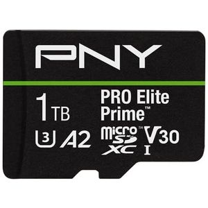 PNY - PRO Elite - microSDXC Flashgeheugenkaart - 1TB - tot 200MB/s - SD-adapter