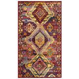 Safavieh Modieus tapijt, SVH622 90 x 150 cm Rot/Violett