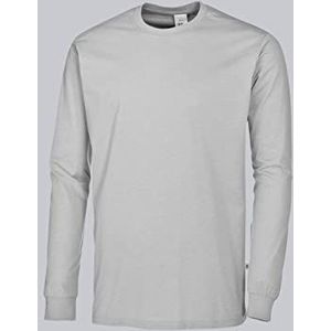 BP shirt met lange mouwen 1620 171 voor hem en haar werkshirt gemaakt van duurzaam gemengd weefsel verschillende uitvoeringen-maat: 2XL, lichtgrijs