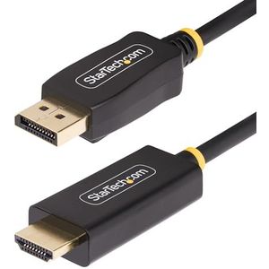 StarTech.com 3m DisplayPort naar HDMI Adapter Kabel, 4K 60Hz met HDR, DP naar HDMI 2.0b, Actieve Video Converter