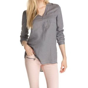 ESPRIT dames Regular Fit blouse 044EE1F016 met mooie V-hals