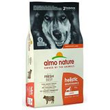 almo nature Holistic Maintenance Large met vers rundvlees - premium droogvoer voor volwassen honden met vers vlees - speciaal voor grote honden - GMO-vrij - zak 12 kg