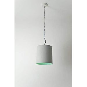 In-es.artdesign Bin Cemento IN-ES050040G-T hanglamp, grijs/turquoise