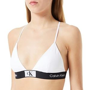 Calvin Klein Driehoek bralette voor dames, Wit (wit), XS