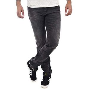 Calvin Klein Jeans Heren Slim Straight BHAST, zwart (Black Haze Stretch 249), 33W x 34L
