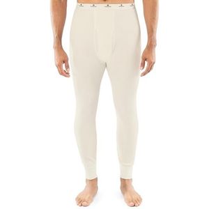 Indera Ondergoed voor mannen, zwaar katoen, wafelgebreid, lang thermisch ondergoed, neutraal, M
