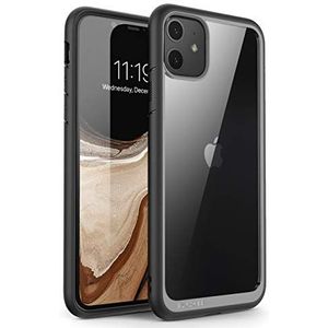 SUPCASE iPhone 11 hoes slim case premium telefoonhoes transparant beschermhoes dunne backcover [Unicorn Beetle Style] 6.1 inch 2019 editie (zwart)
