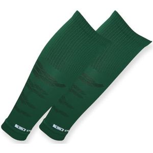 Tapedesign - Tubes Pro Voetbalkousen (zonder sokken), groen voor dames, heren en kinderen, voetbalsleeves voor scheenbeschermers, kniekousen, 1 paar, voetbalkousen (één maat)