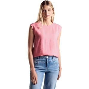 STREET ONE Top met gehaakte rand, Fun Peach, 38