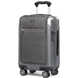 Travelpro Platinum Elite Harde koffer met draaibare wielen, TSA-slot, harde schaal, polycarbonaat koffer, zwart schaduwzwart, Carry-on 21-Inch, Platinum Elite Harde koffer met draaibare wielen,