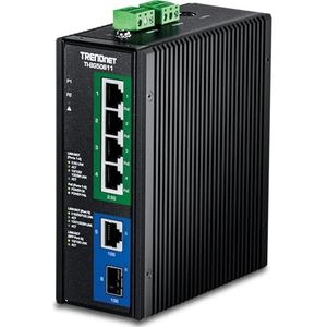 Trendnet - TI-BG50611 - Switch - Zwart - 6 Poorten - PoE++ Ondersteuning