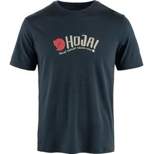 Fjällräven Leaf Wool T-shirt M, marineblauw, XL voor heren, Donkere marine, XL