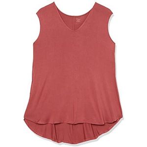 Amazon Essentials Dames Jersey Standard-Fit V-hals Tanktop (voorheen Daily Ritual), donkerroze, L