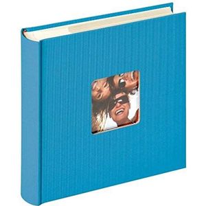 walther design fotoalbum oceaan blauw 200 foto's 10 x 15 cm Memoboekje met omslaguitsparing, Fun ME-110-U