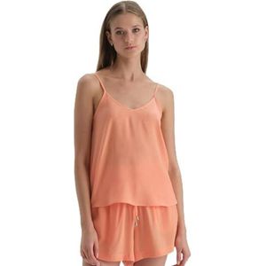Dagi - Tanktop - Oranje - Viscose-Cupro Blend