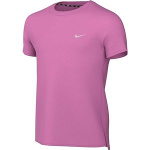 Nike Jongens B Nk Df Miler Ss, Playful Pink/Reflective Silv, FD0237-675, L