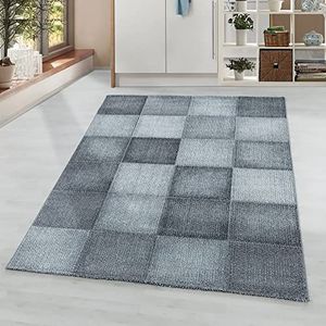 Designtapijt geruit woonkamer laagpolig tapijt onderhoudsvriendelijk