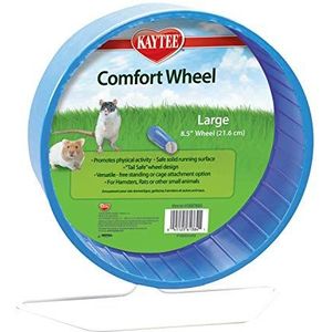 Kaytee Comfort oefenwiel, 8,5 inch, groot, voor hamsters, muizen, ratten (verschillende kleuren)