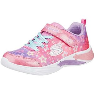 Skechers Star Sparks Sneaker voor meisjes, Roze Mesh Multi Trim, 35.5 EU