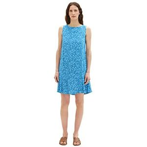 TOM TAILOR Zomerjurk voor dames met volant, 31746 - Blue Geo Design, 40