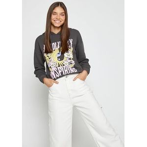 Koton Sweatshirt met capuchon voor dames, antraciet (939), S