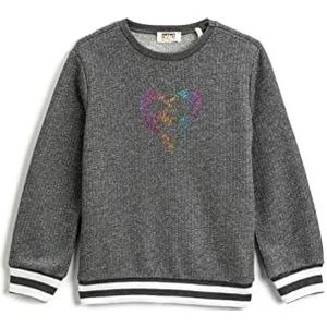 Koton Basic sweatshirt met ronde hals, antraciet (931), 4-5 jaar voor meisjes, antraciet (931), 4-5 Jaren