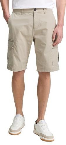 Tom Tailor - Korte Cargobroek - Regular Fit - Effen - Puur Katoen