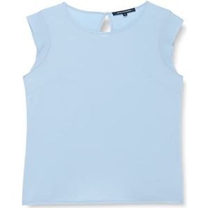 French Connection Vrouwen crêpe lichte afgetopte mouw Tee Fashion Vest, Placid Blue, XS, Placid Blauw, XS