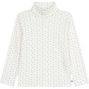 Petit Bateau ondertrui voor kinderen van bedrukt katoen, Marshmallow/Multico, 3 Jaren