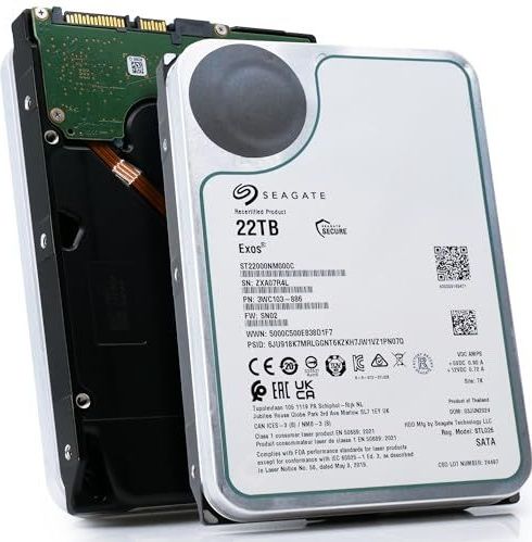 Seagate Exos X22 interne harde schijf 22 TB 7200 RPM 512 MB 3.5" SATA III