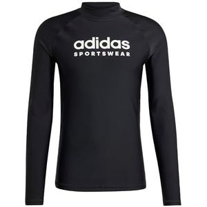adidas - Rashguard - Rashguard - Zwart - Lange Mouwen, Chloorbestendig Infinitex Fitness Eco-weefsel