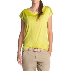 ESPRIT Collection T-shirt voor dames, geel (754 Bright Yellow), 34