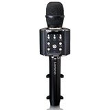 Lenco BMC-090 - Karaokemicrofoon - Bluetooth V4.2 - Met smartphonehouder - 5 Watt RMS - LED-lichteffecten - Ingebouwde 1200mAh batterij - Android en iOS - zwart