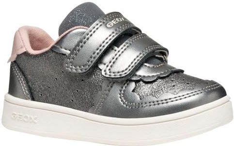 Geox Baby Meisje B Eclyper Girl Sneakers, Grijs Lt Roze, 21 EU