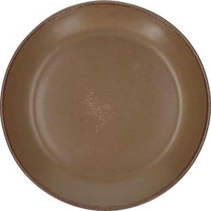 Tognana »Terracotta« borden plat bruin, ø: 210 mm, 6 stuks