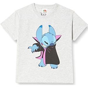 Disney Lilo & Stitch Vampire Stitch Boy's Crew Tee, Athletic Heather, XS, Athletic Heather, XS