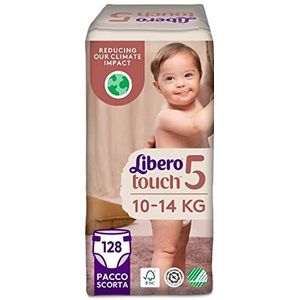 Libero Touch Pant luiers voor kinderen, maat 5, 4 verpakkingen x 32 stuks