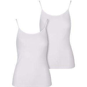 Urban Classics - Basic Cotton 2-Pack Tanktop - XS - Wit/Wit