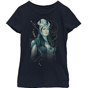 Marvel T-shirt voor meisjes Ajak Teal, Marineblauw, L