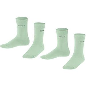 ESPRIT Unisex katoenen sokken voor kinderen (set van 2), groen (Jade 7188), 10 Jahre